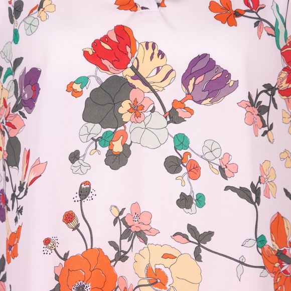 Liz Claiborne White Ruffled Mandarin Collar Blouse, Petite Medium Size, NWT. - Picture 7 of 11